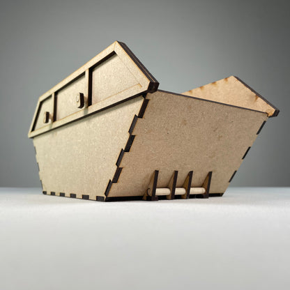 Skip Waste Container - Flatpack Model Kit