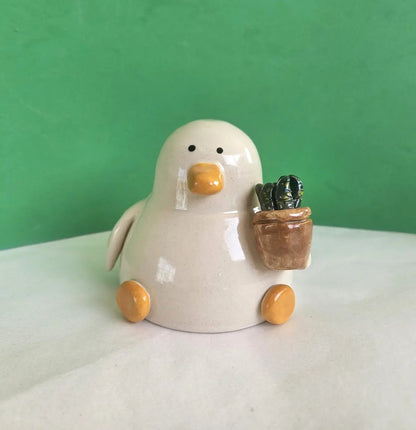 Grant with the Plant - Duck with Succulent