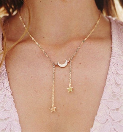 Eye Pendant, Crystal Star, Multi Layer Necklaces