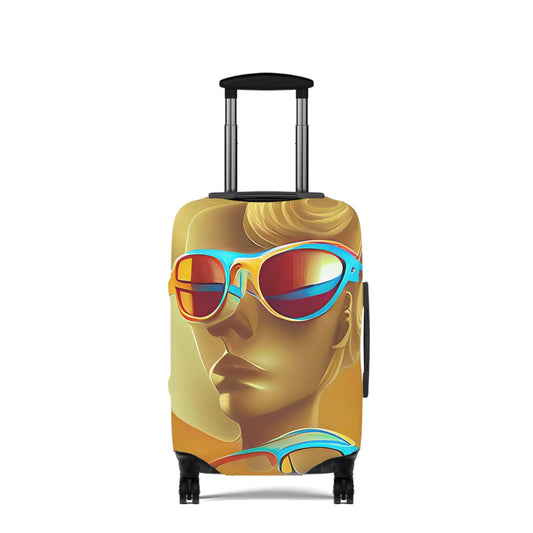 Retro Cool Orange – Protective Suitcase Cover