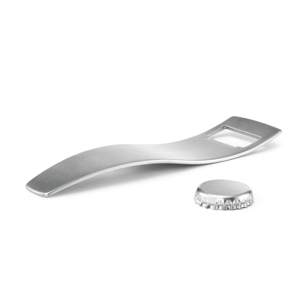 Zack Sinos Brushed Stainless Steel Bottle Opener