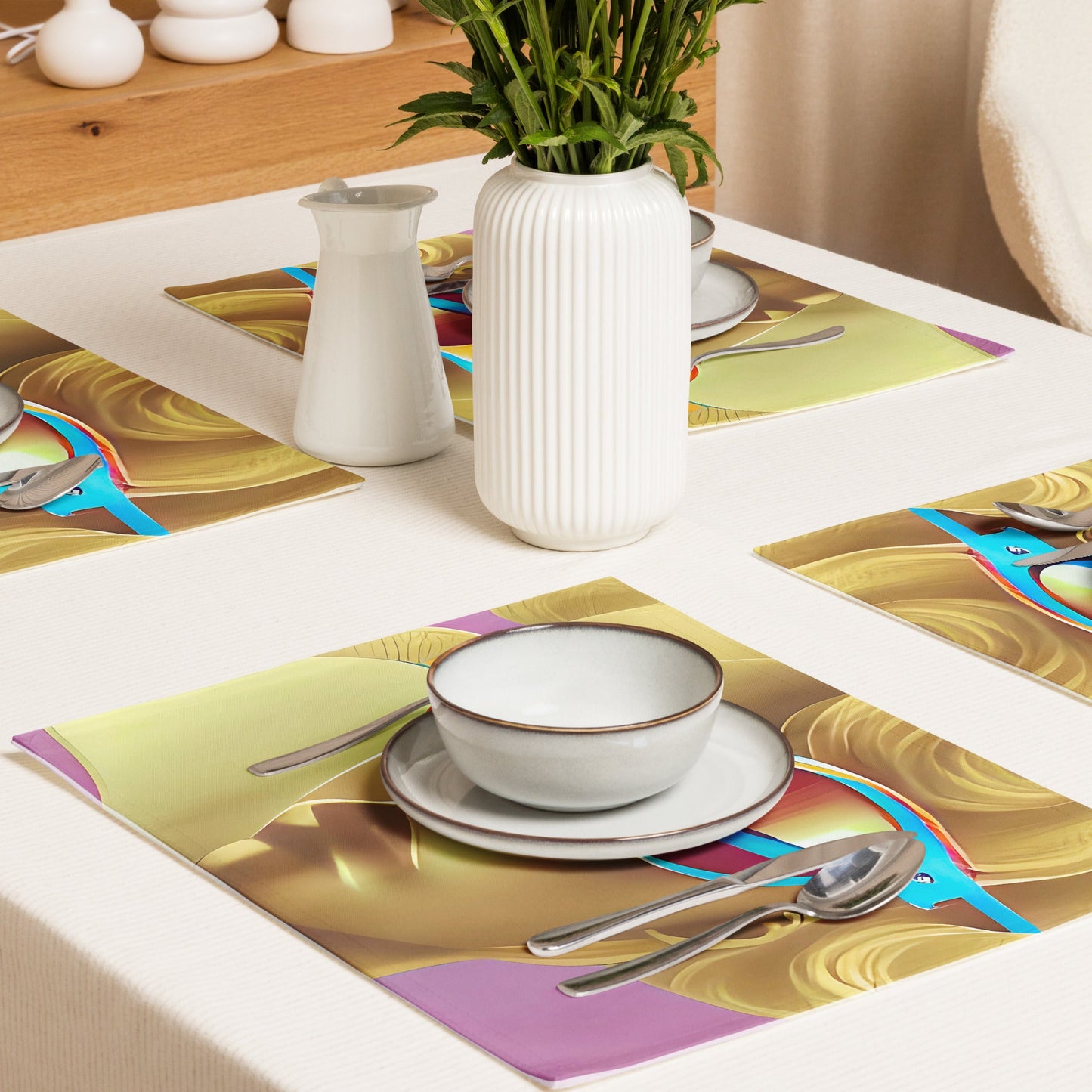 Retro Cool Pink - Placemat Set