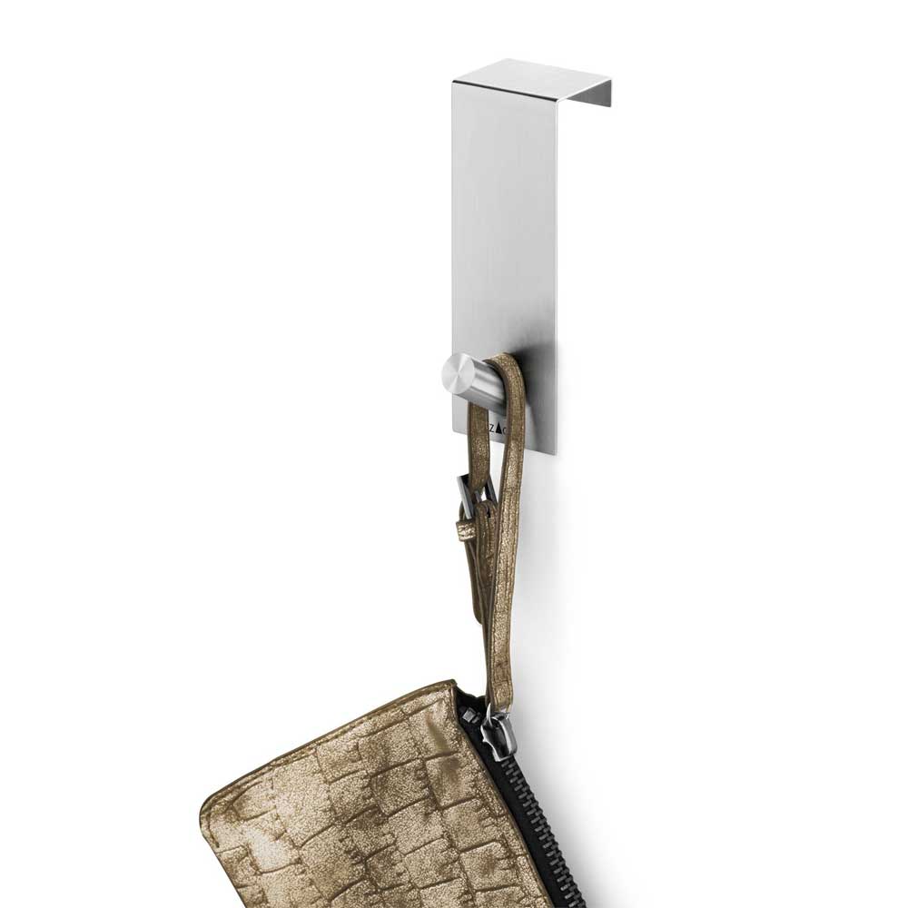 Zack Exit Door Hook — Brushed Stainless Steel