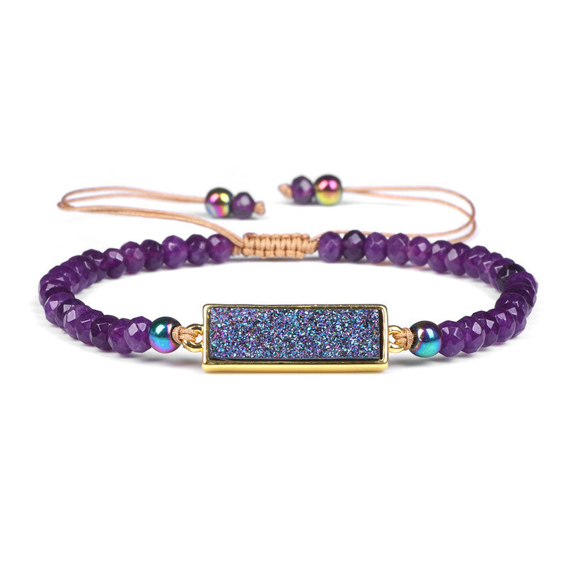 Natural Stone Woven Bracelet for Men & Women