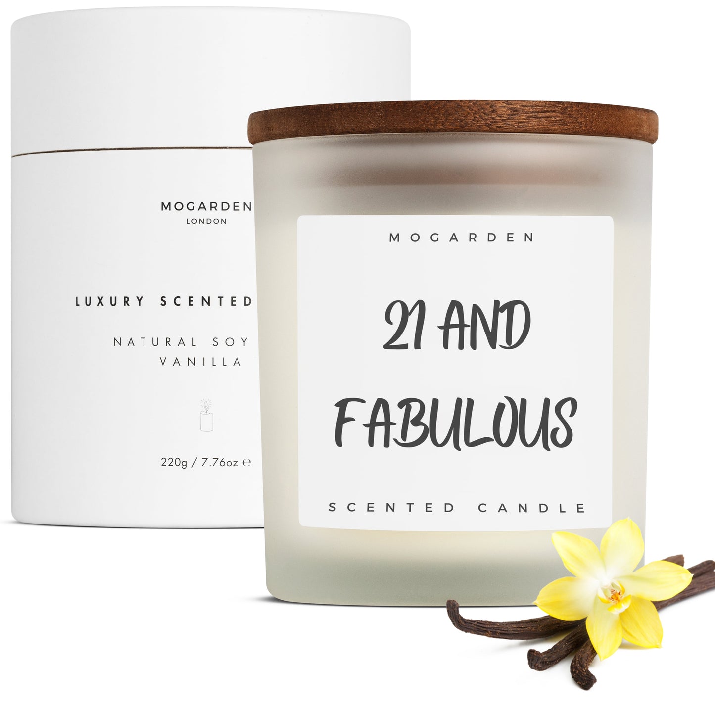 21st Birthday Candle - Luxury Vanilla Soy 220g | 21st Birthday Gift