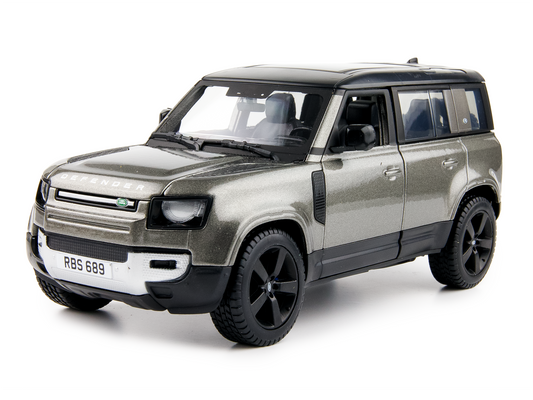 Land Rover Defender 110 grey - 1:24 Scale Model Car