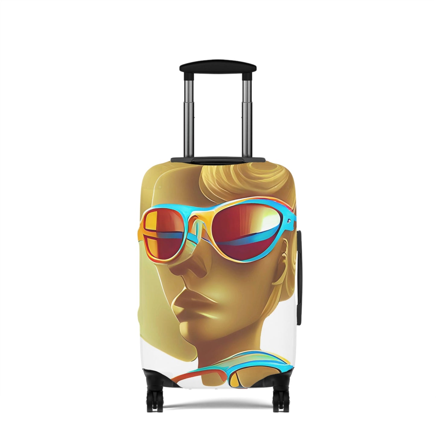 Retro Cool White – Protective Suitcase Cover