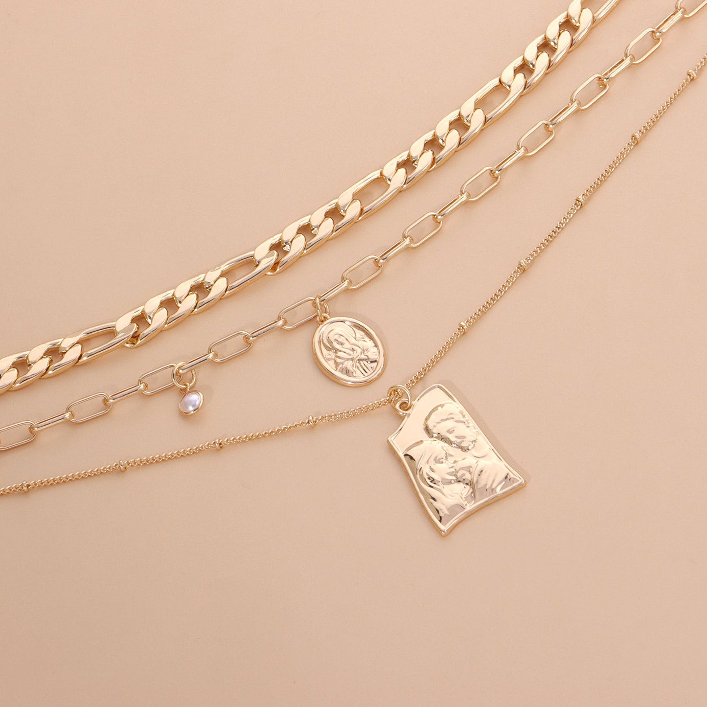 Multi-Layered Pearl Necklace