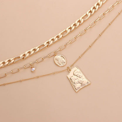 Multi-Layered Pearl Necklace