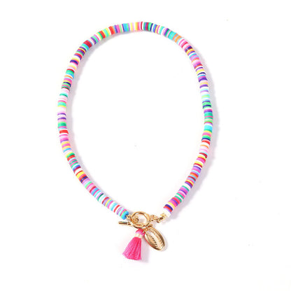 Shell Necklace with Tassels