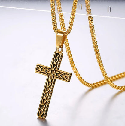 Vintage Cross Chain Necklace