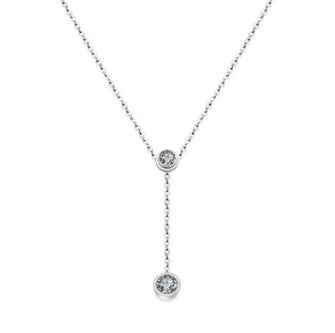 Diamond Pendant with Zircon Inlays Necklace