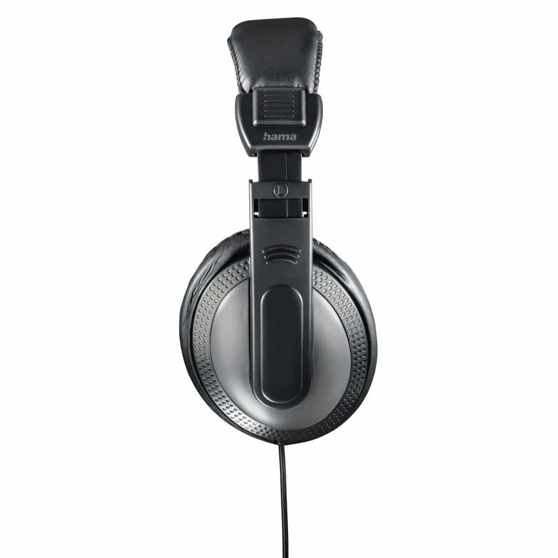 Hama Shell Wired Over-Ear Headphones, 2 Metre Cable, Black