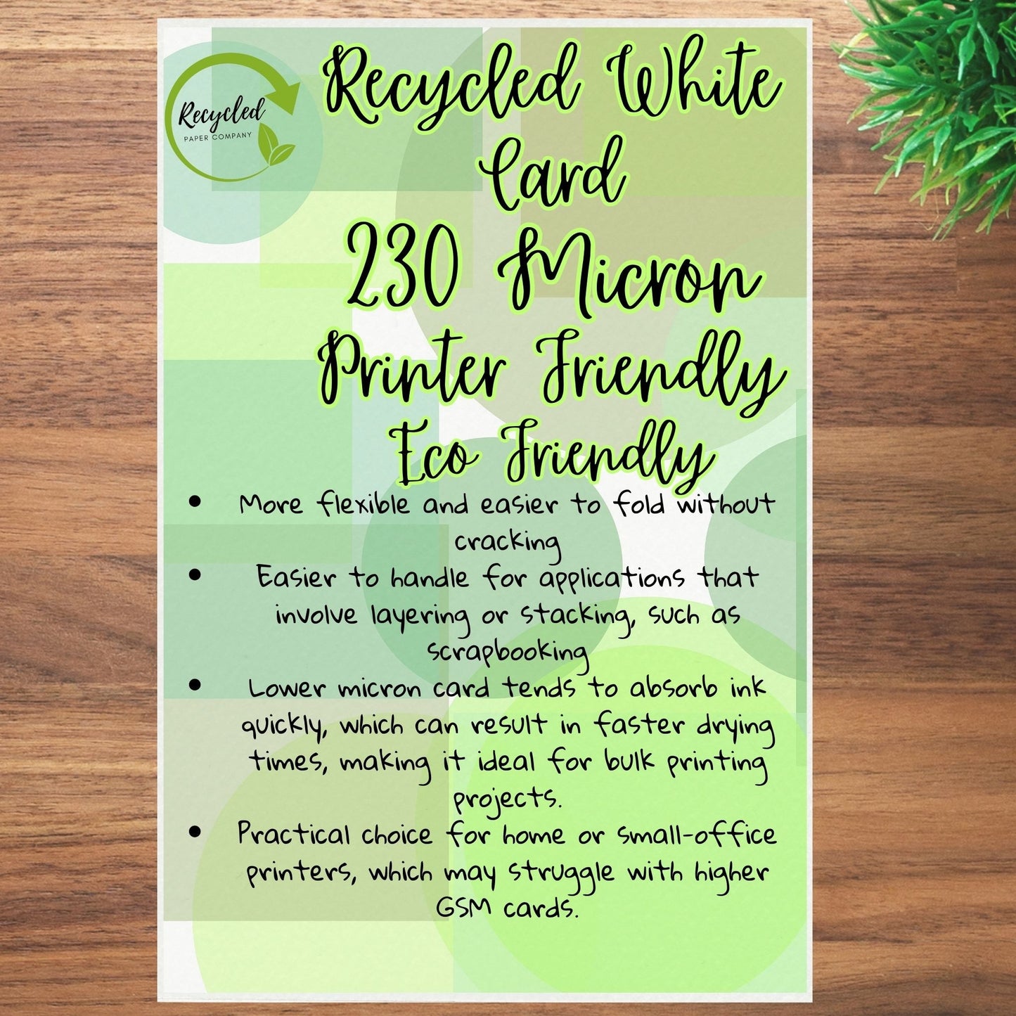 A5 White Card 180gsm
