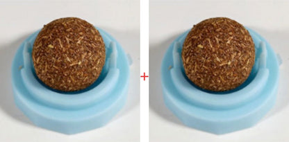 3pcs  Lot Self-adhesive Rotated Catnip Lick Ball