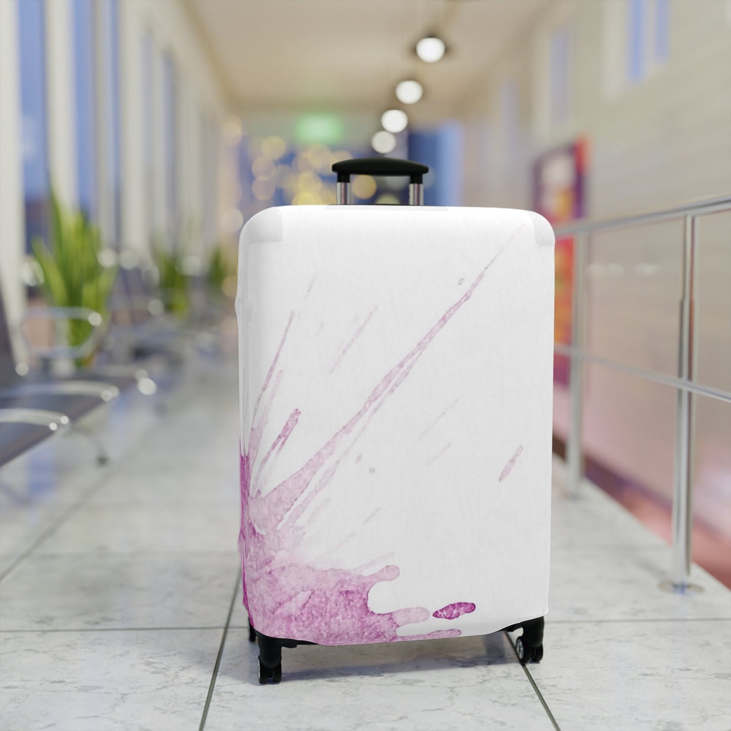 Watercolour Pink Splash – Protective Suitcase Cover