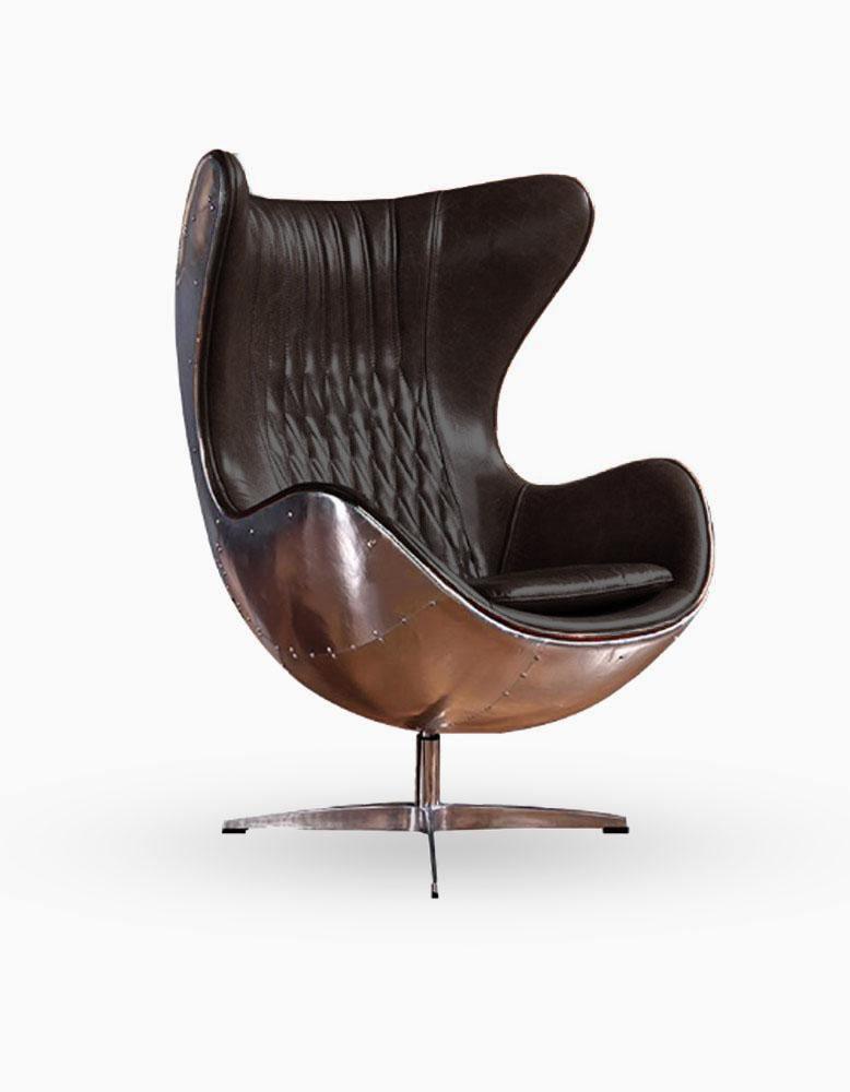 Aviator Office Chair, Aluminium Shell