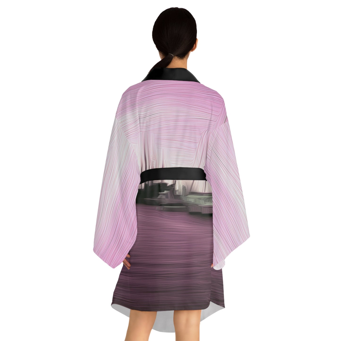 The Sleeping Yachts (at Evening) - Womens Kimono Robe