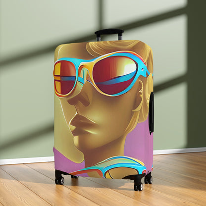 Retro Cool Pink – Protective Suitcase Cover