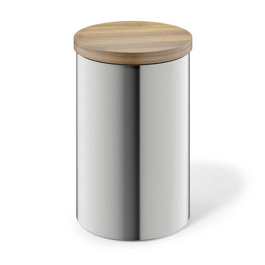 Zack Cera Premium 1L Brushed Stainless Steel Storage Canister - Aroma-Sealing Kitchen Essential