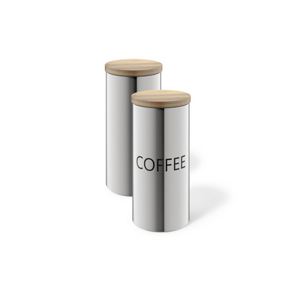 Zack Cera Premium 1.4L Brushed Stainless Steel Storage Canister - Aroma-Sealing Kitchen Luxury