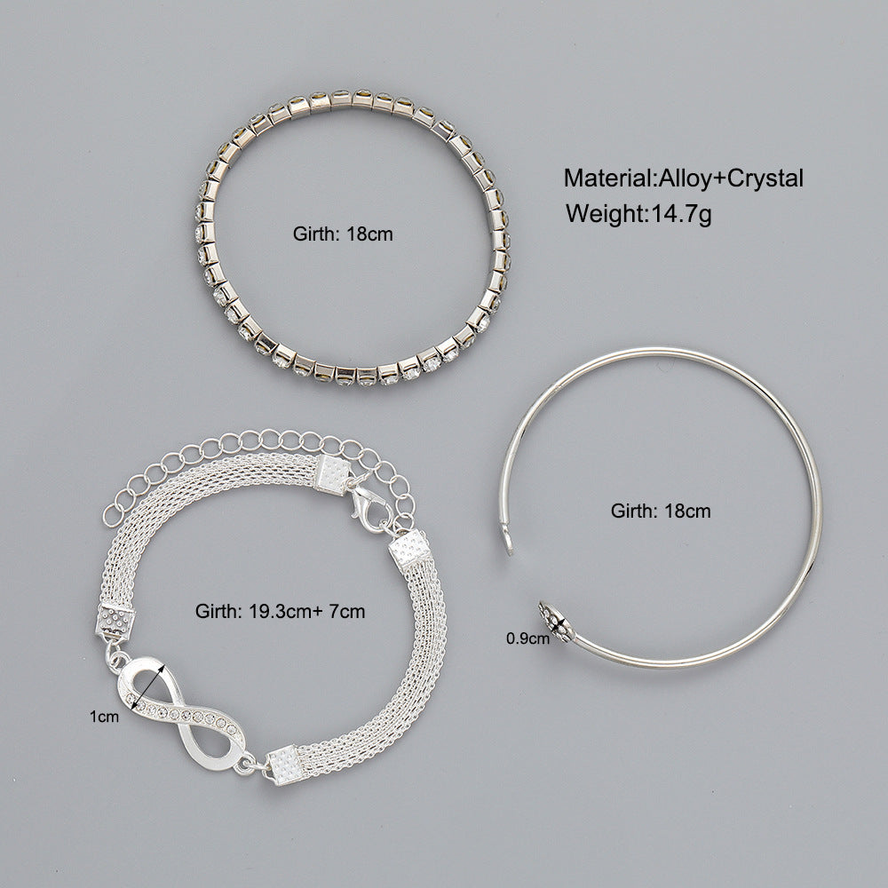 Heart Bracelet 3 Piece Set