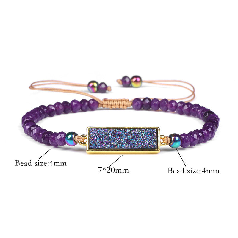 Natural Stone Woven Bracelet for Men & Women