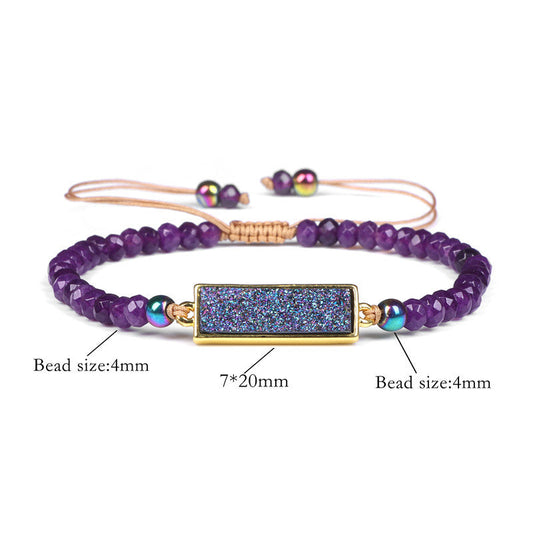 Natural Stone Woven Bracelet for Men & Women