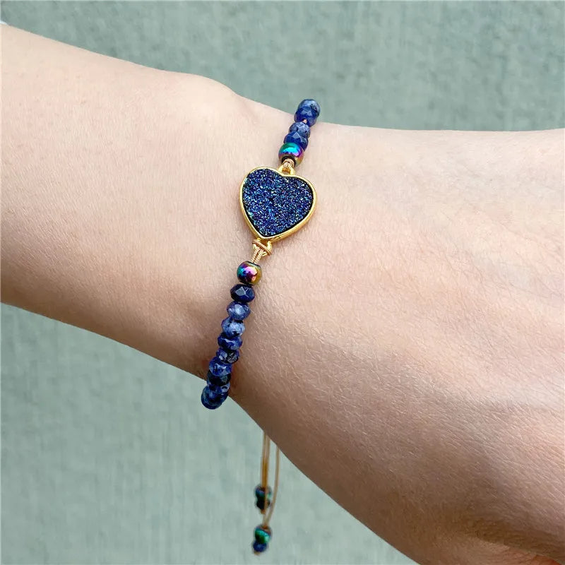 Natural Stone Woven Bracelet for Men & Women