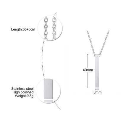 Men’s Layer Pillar Chain Necklace