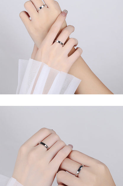 I Love You Projection Adjustable Couple Rings
