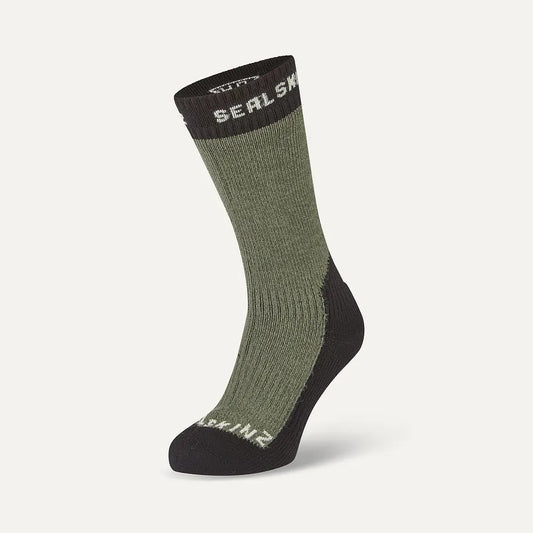 Sealskinz Stanfield Waterproof Extreme Cold Weather Mid Length Sock - Olive