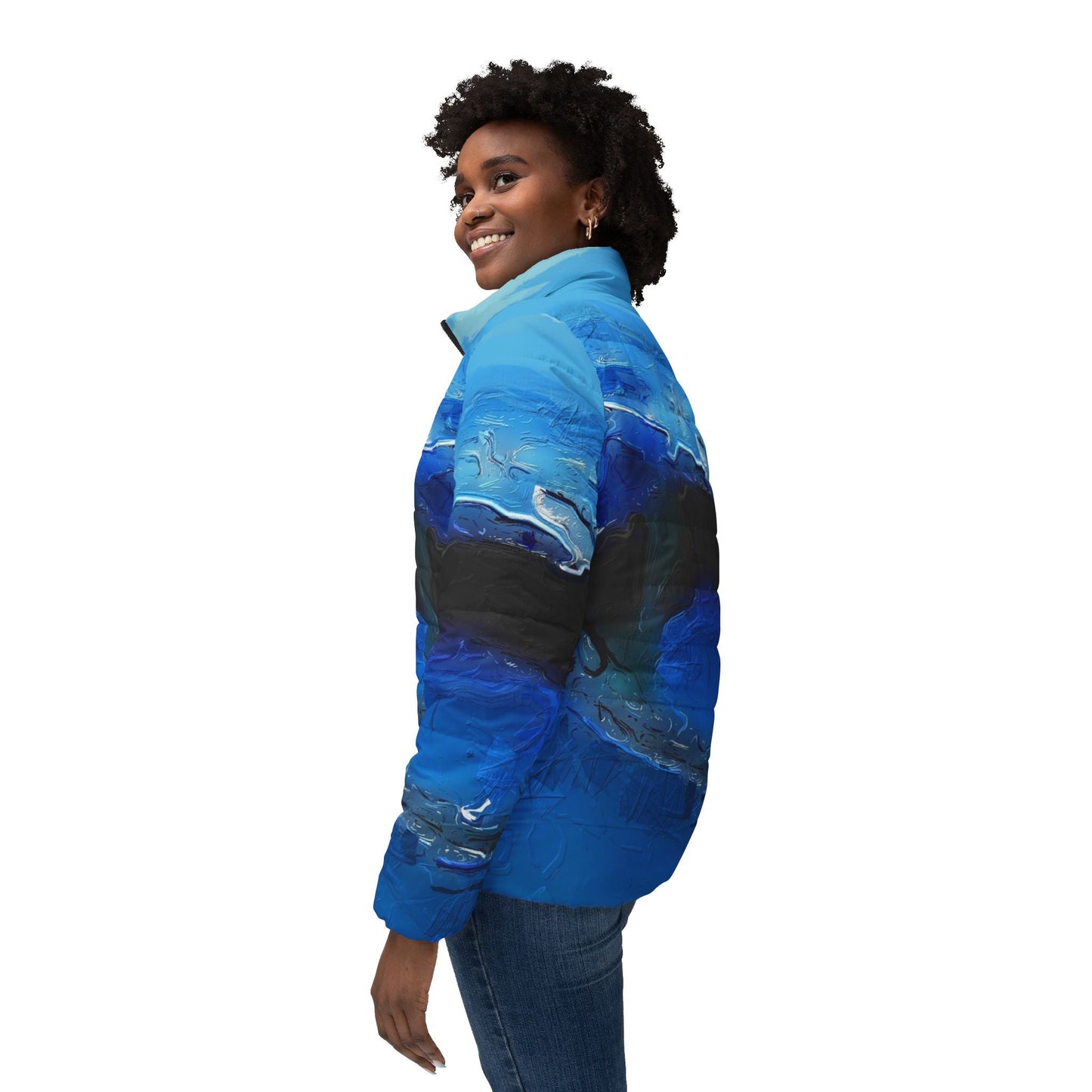 A Drop In The Ocean - Womens Puffer Jacket