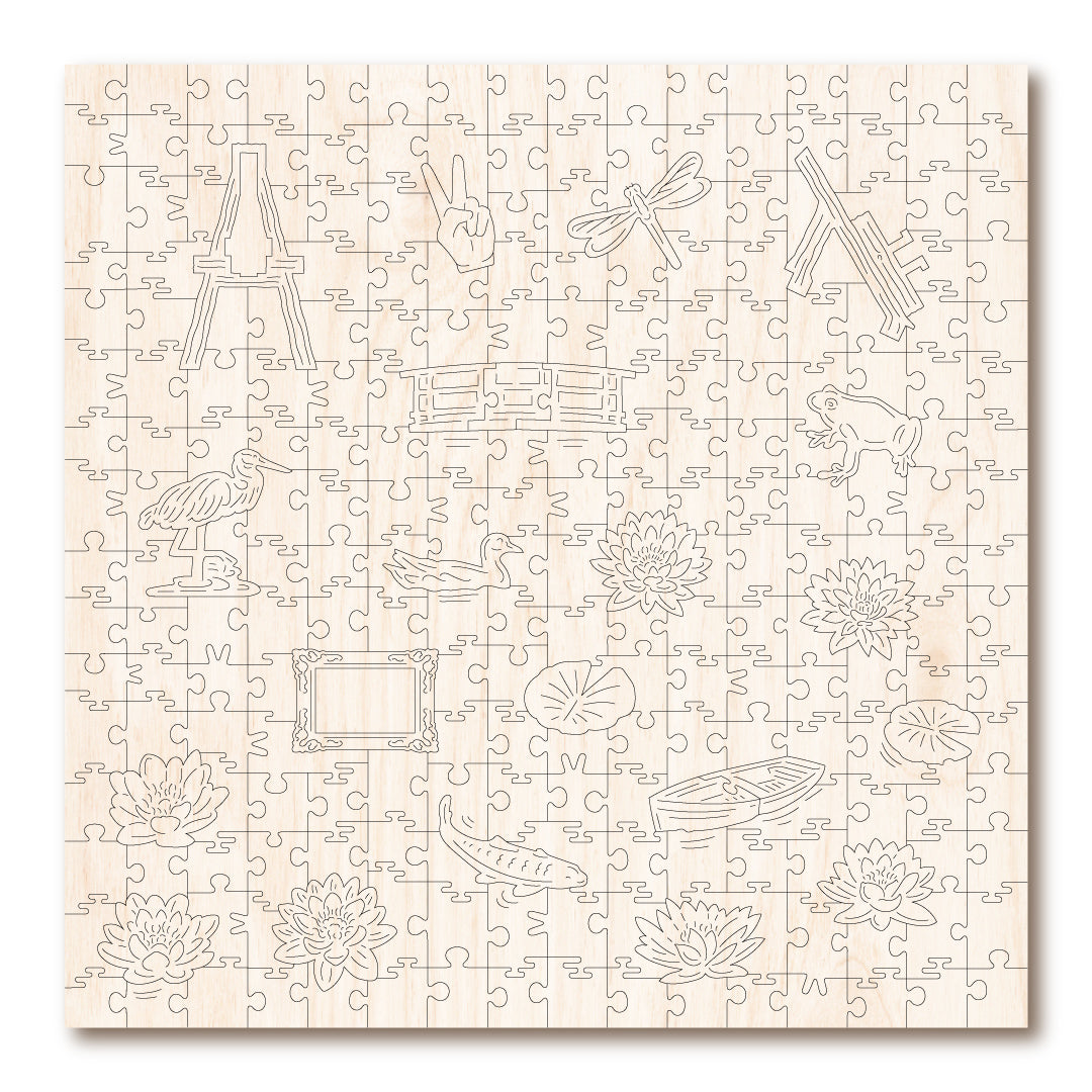 Water Lilies & Japanese Bridge