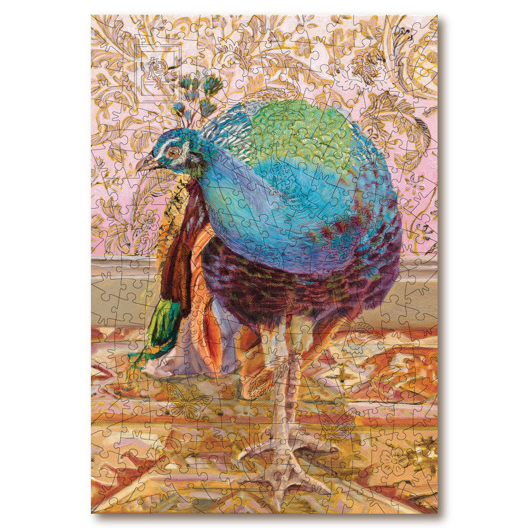 Peacock On Turkish Rug