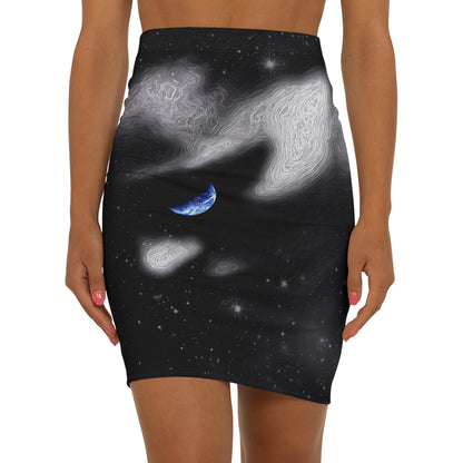 In The Quiet of Your Mind - Womens Pencil Skirt