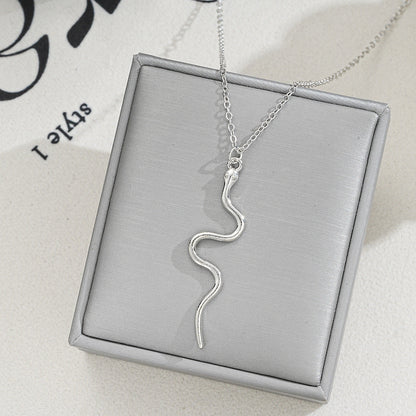Simple Long Snake Necklace