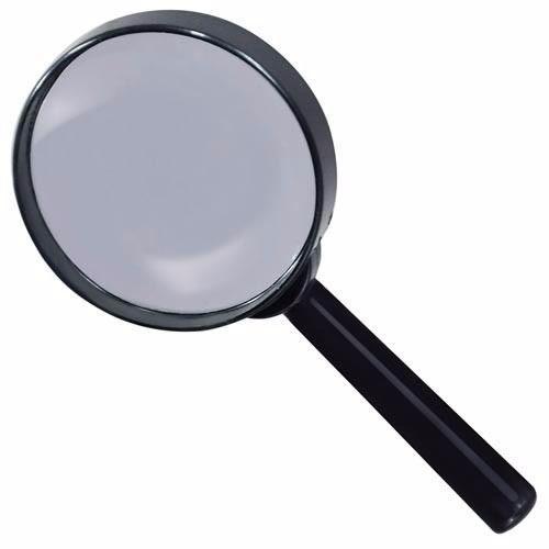 Handheld 90mm Magnifying Glass Classic Black Frame