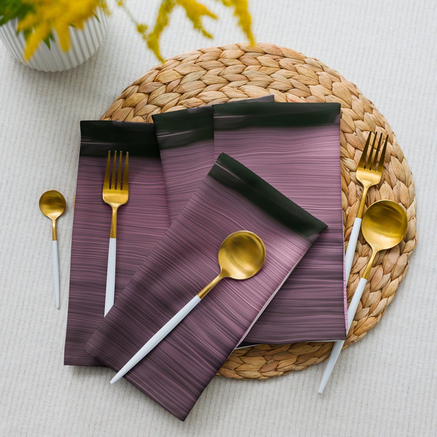 The Sleeping Yachts (at Evening) - Cloth Napkin Set
