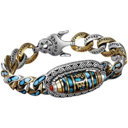 Retro Nine Eye Pearl Spinning Bracelet