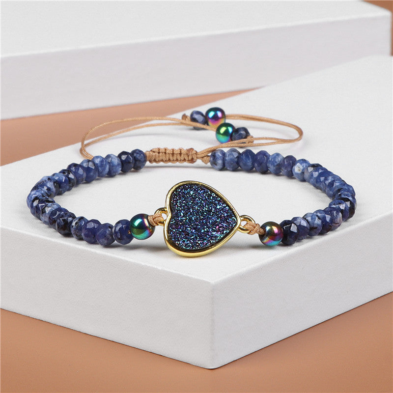 Natural Stone Woven Bracelet for Men & Women
