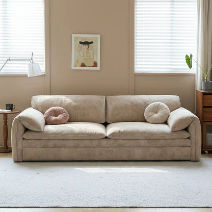 Moore Three Seater Sofa Bed With Storage, Suede