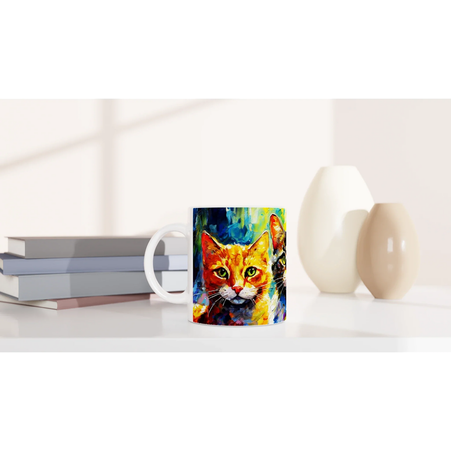 🎨 Post-Impressionist Cats Ceramic Mug – The Purrfect Gift for Cat Lovers 🐾
