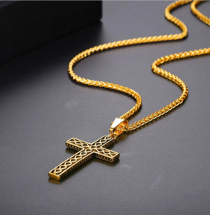 Vintage Cross Chain Necklace