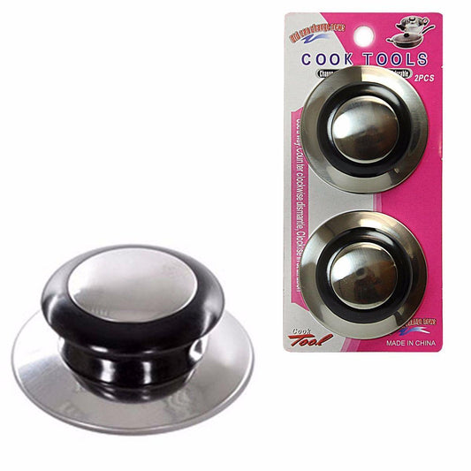 Premium Metal Pan Lid Knobs Set of 2