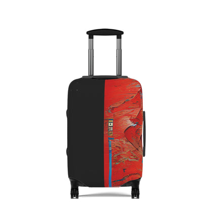 Half Black Half Hónghǎi – Protective Suitcase Cover