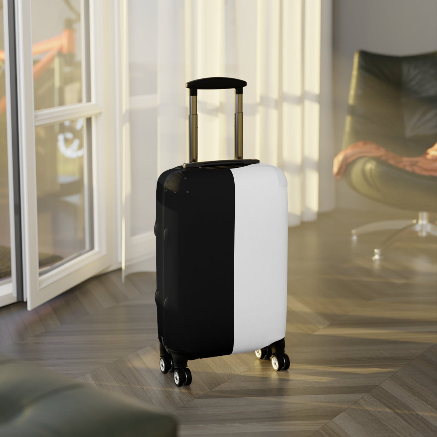 Half Black Half White – Protective Suitcase Cover