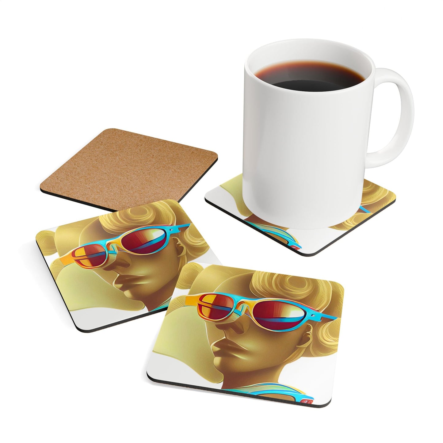 Retro Cool White - Coaster Set - iSAW Company