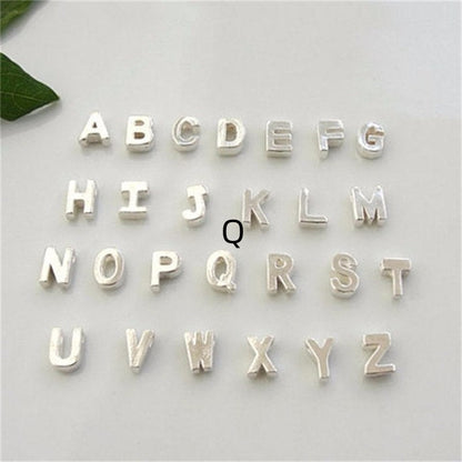 Peach Heart Shaped A-Z Letter Necklace