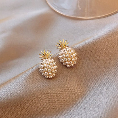 Pineapple & Starfish Pearl Earrings